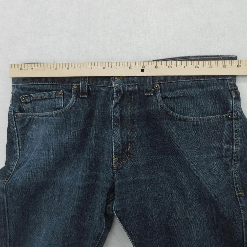 Levis 511 Jeans Mens 36x30 Blue Medium Wash Skinny Fit Denim Cotton Casual Pants